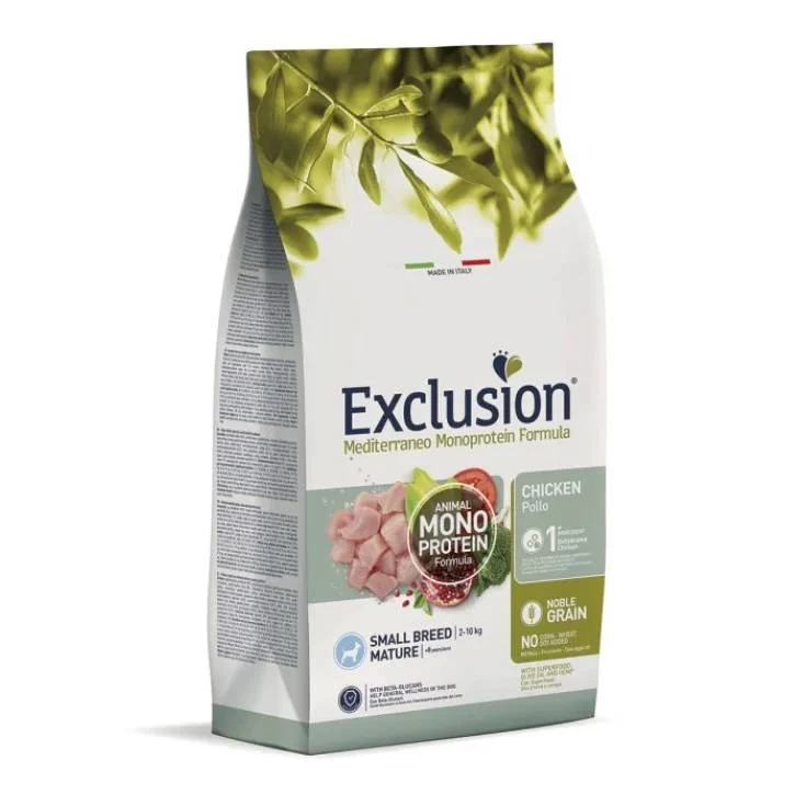 Exclusion Mediterraneo Noble Grain Mature Small al Pollo - 2 kg