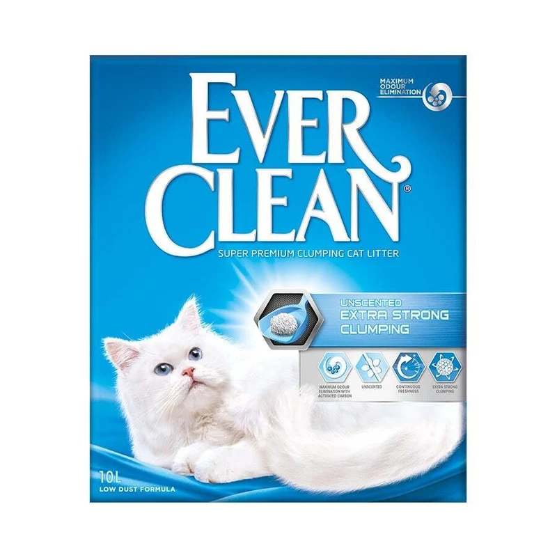 Ever Clean Extra Strong Unscented - Lettiera Senza Profumo, 10L