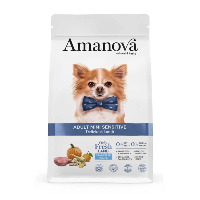 Amanova Adult Mini Sensitive Lamb - Crocchette Ipoallergeniche - 7 kg