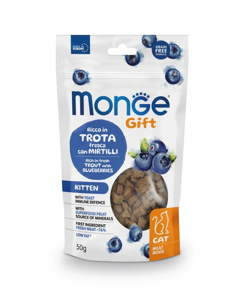 Monge Gatto Snack Kitten Trota e Latte - 60g