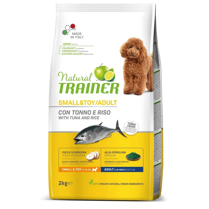 Trainer Cane Natural Adulto Small & Toy Tonno & Riso 2 kg