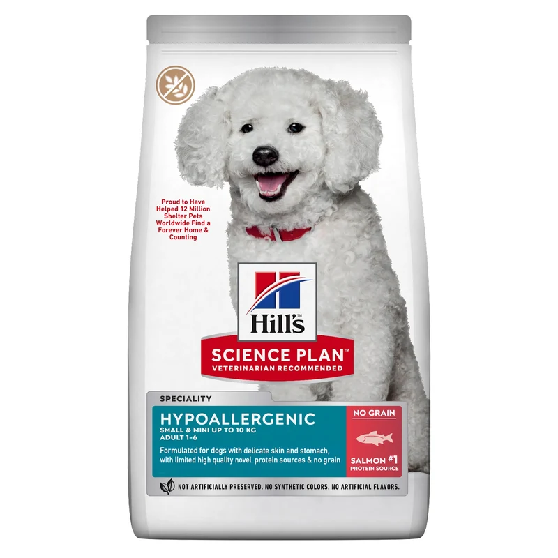 HILL'S CANINE ADULT HYPOALLERGENIC SMALL&MINI SALMONE 1,5 KG