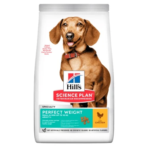 Hill's Canine Adult Small & Mini Perfect Weight Chicken 1,5 kg New