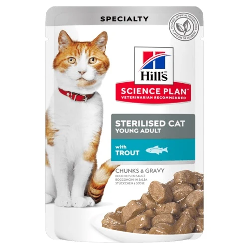 Hill's Feline Young Adult Sterilised Trout Busta 85 g