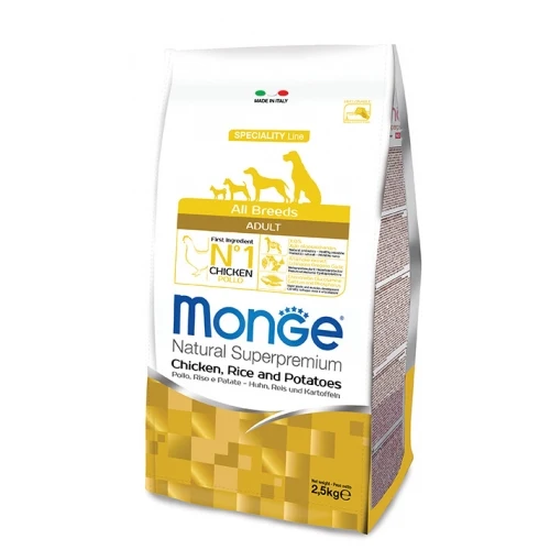 Monge Cane Natural Superpremium Adulto All Breeds Pollo, Riso & Patate 12 kg