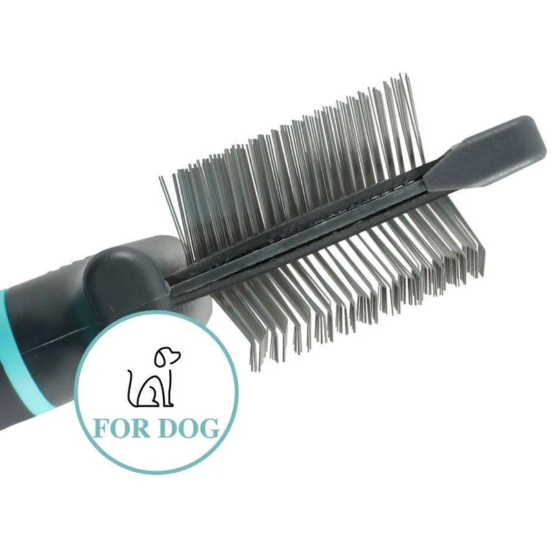 Cardatore Doppio Flessibile per Cani Serie Anah - Misura S