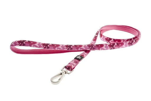 Guinzaglio FuXtreme Camouflage Rosa per Cani - 1,5 cm x 120 cm