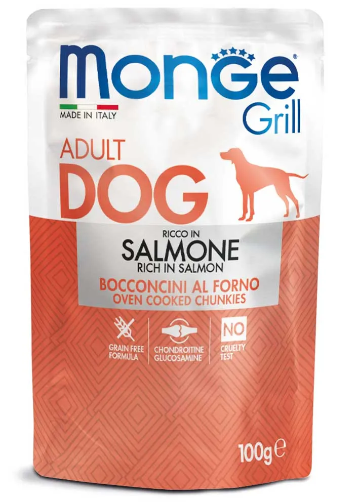 Monge Cane Grill Busta Adulto Salmone 100 g