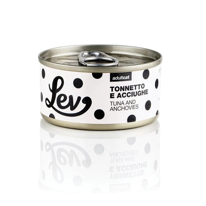 LEV GATTO LATTINA IN ACQUA DI COTTURA ADULTO TONNETTO & ACCIUGHE 70 GR