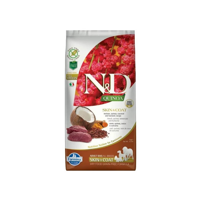 Farmina N&D Quinoa Dog Adult All Breeds Skin & Coat Cervo - 7 kg