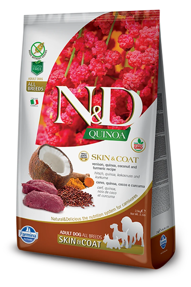 Farmina N&D Quinoa Dog Adult Skin & Coat Cervo - 2,5 kg