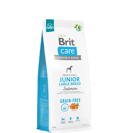 Brit Care Cane Grain Free Junior Large Salmon 12 kg
