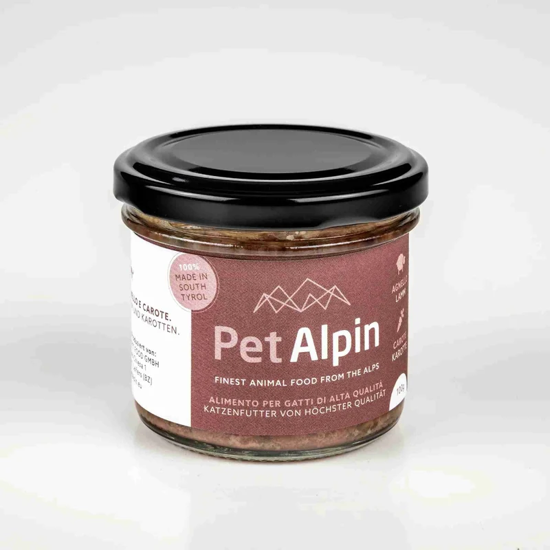 Pet Alpin Ragù Agnello e Carote - Cibo Umido Gatto, 100g