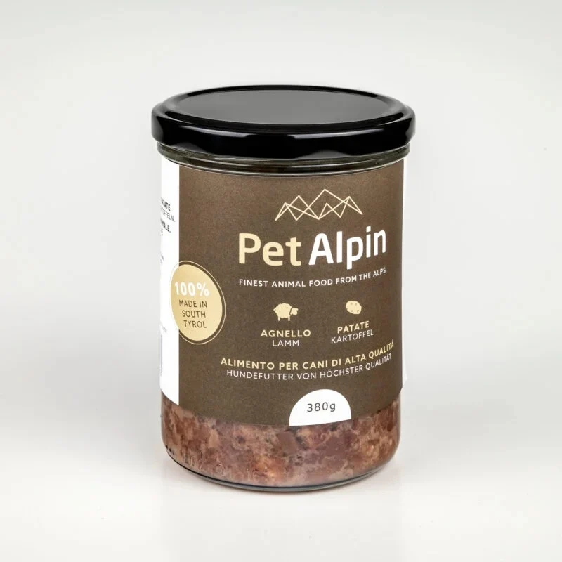 Pet Alpin Ragù Agnello e Patate - Cibo Umido Cani, 380g