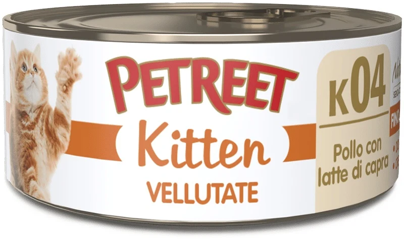 Petreet Vellutata Kitten Pollo e Latte di Capra per Gattini - 60g