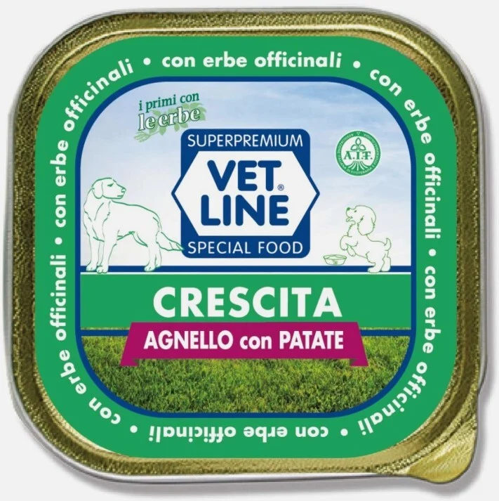 Vet Line Crescita all'Agnello Cibo Umido per Cuccioli - 150g