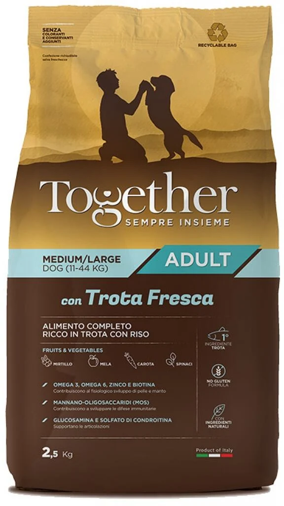 Together Crocchette Cani Adult Fresh Medium/Large Trota - 12 kg