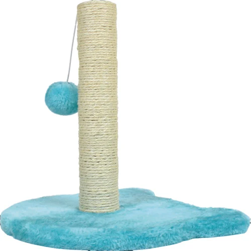 Tiragraffi Leopet per Gatti a Colonna - Turchese, 29x29x30 cm