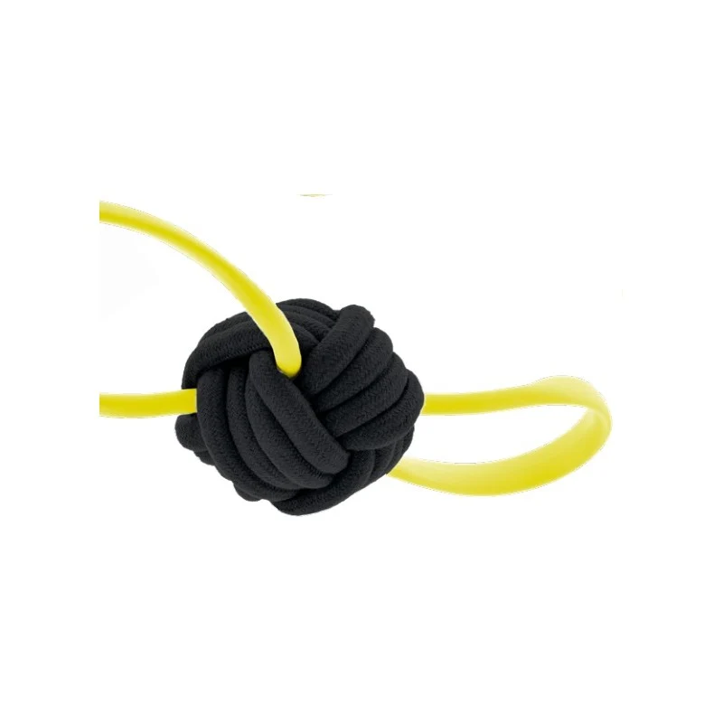 Palla Bounce con Corda in Gomma TPR per Cani - 28 cm