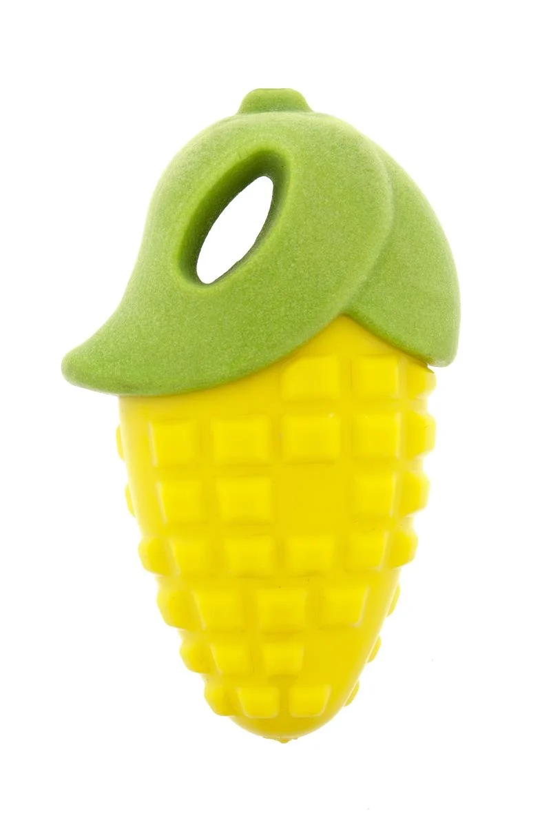 Gioco per Cani Pannocchietta in Gomma TPR con Squeaker - 13 cm