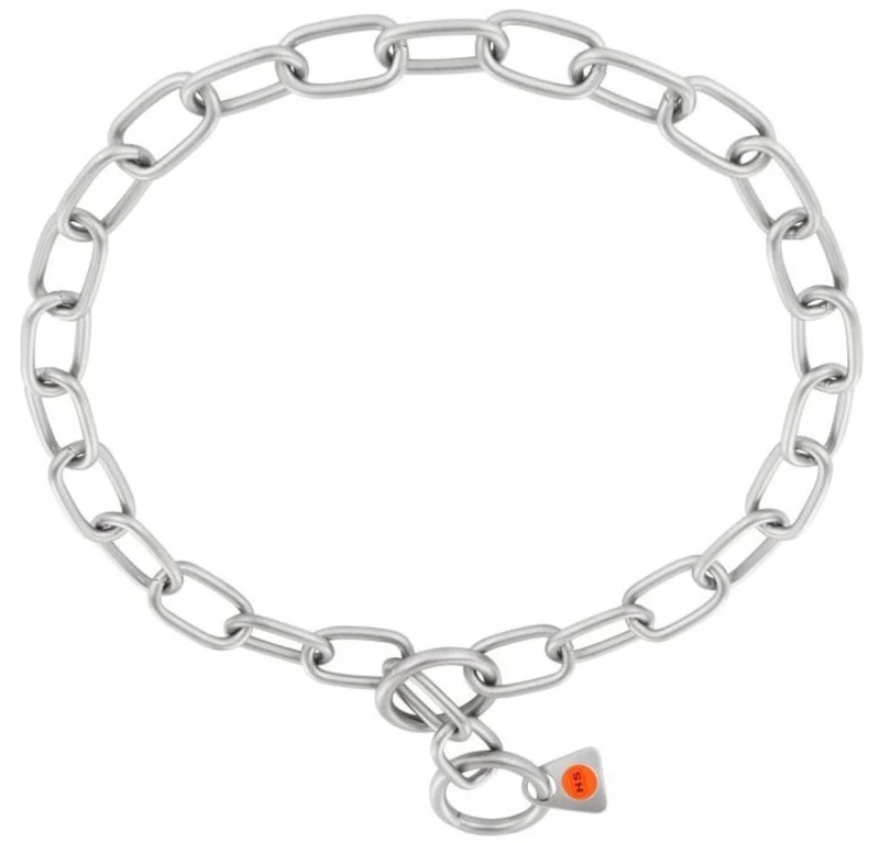 Collare Ovalina Herm Sprenger in Acciaio Inox Opaco - 71 cm x 3 mm