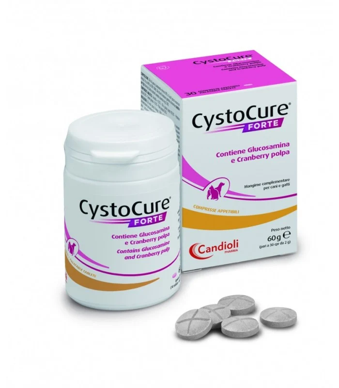 Cystocure Forte 30 Compresse per Salute Vie Urinarie Animali