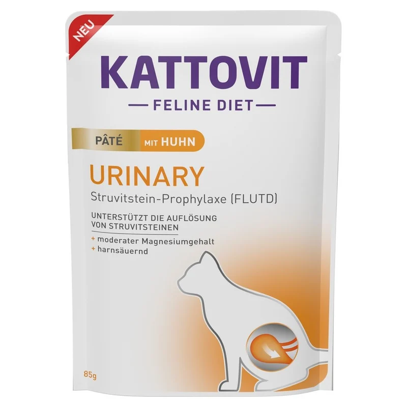 Busta Kattovit Feline Diet Urinary Pate Pollo per Gatti 85g