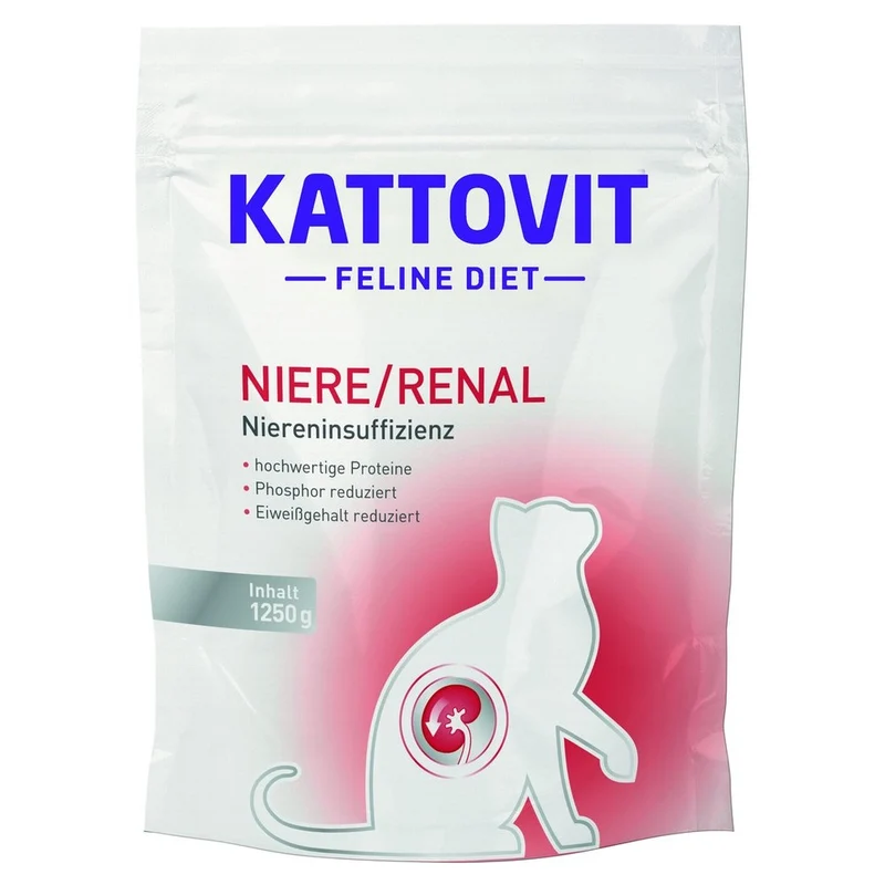Cibo Secco Dietetico Kattovit Feline Diet Renal per Gatti 1,25kg