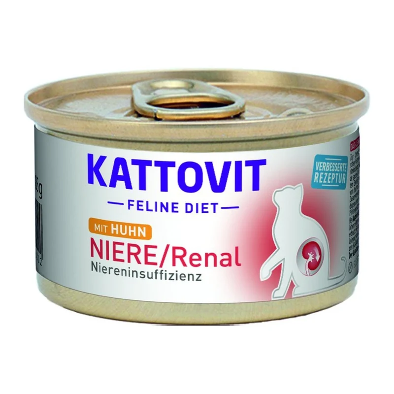 Lattina Kattovit Feline Diet Renal Pollo per Gatti 85g
