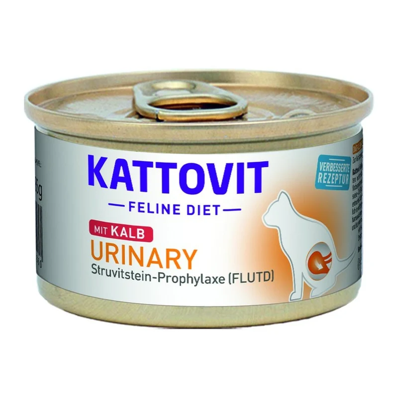 Lattina Kattovit Feline Diet Urinary Vitello per Gatti 85g