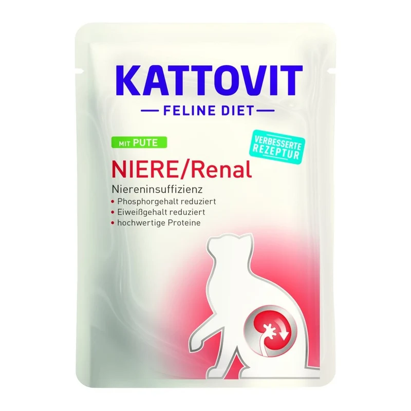 Busta Kattovit Feline Diet Renal Tacchino per Gatti 85g