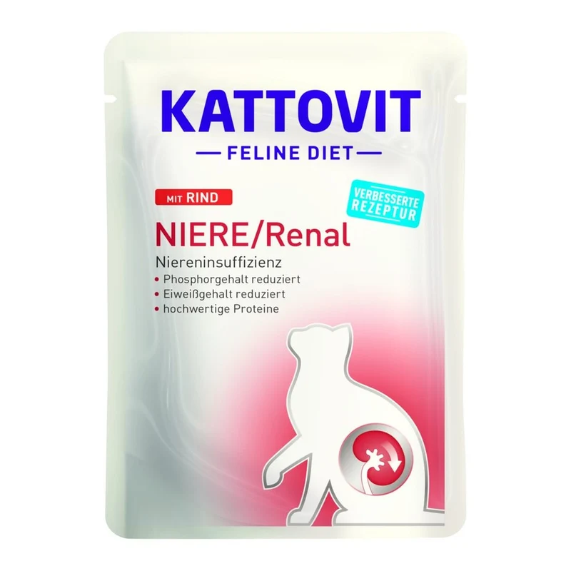 Busta Kattovit Feline Diet Renal Manzo per Gatti 85g