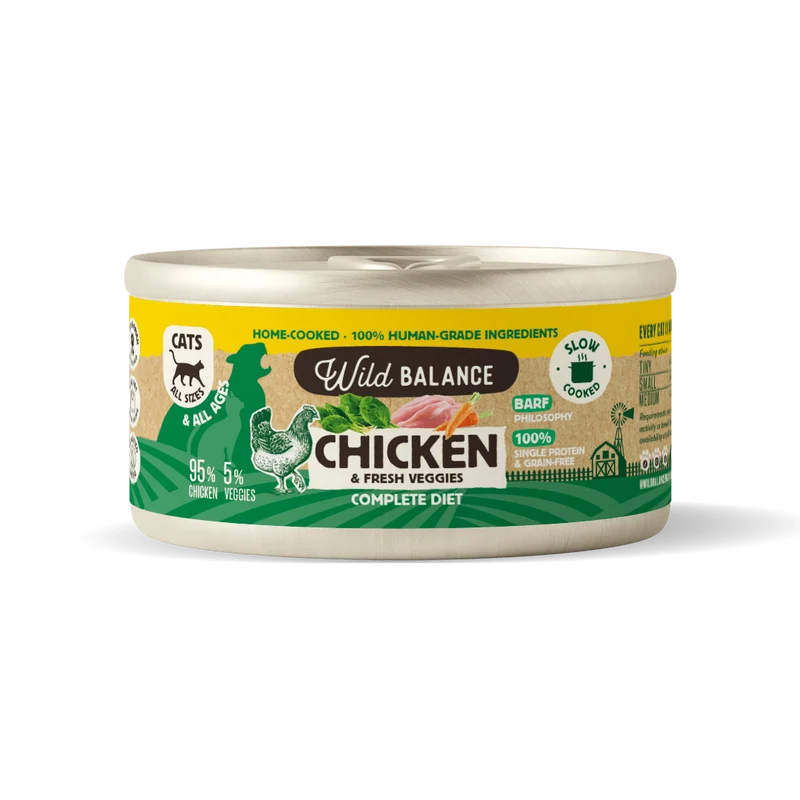 Wild Balance Chicken & Fresh Veggies Wet Cat Food 120G
