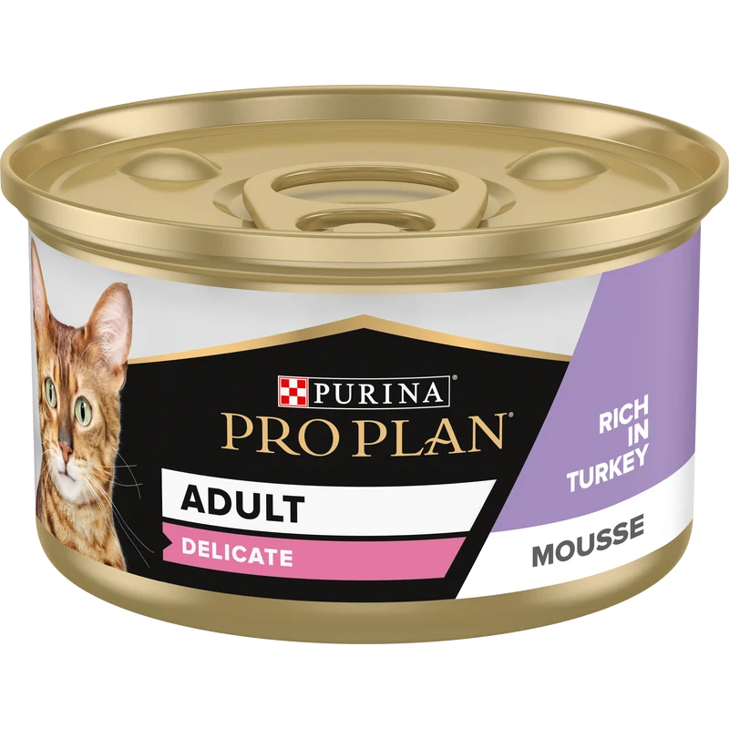 Purina Pro Plan Adult Delicate Digestion Turkey Mousse Wet Cat Food 85G