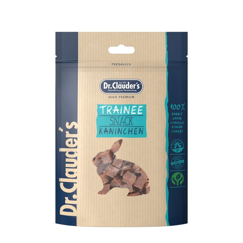 Snack Dr.Clauder s Trainee Cubes Coniglio per Cani e Gatti 80g