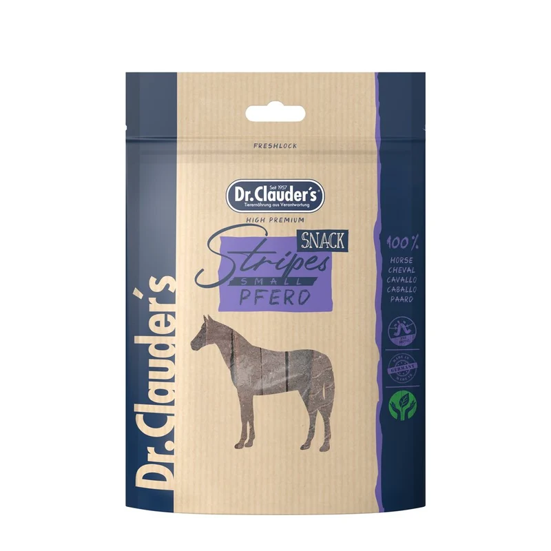 Snack Dr.Clauder s Trainee Strips Cavallo per Cani e Gatti 80g