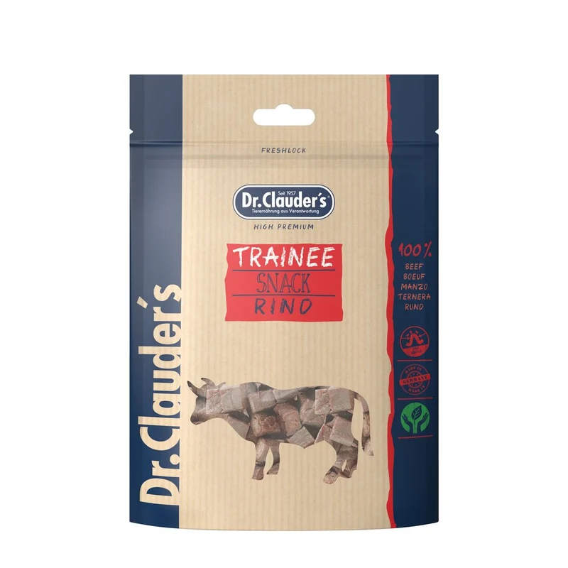 Snack Dr.Clauder s Trainee Cubes Manzo per Cani e Gatti 80g