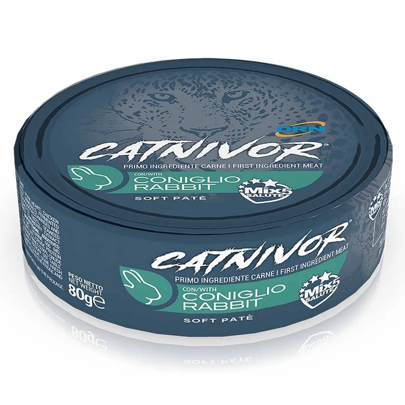 Bocconi DRN Catnivor Coniglio Alimento Umido per Gatti Adulti 80g