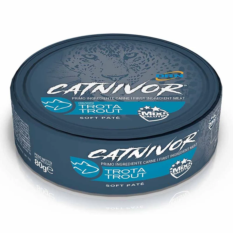 Bocconi DRN Catnivor Trota Alimento Umido per Gatti Adulti 80g