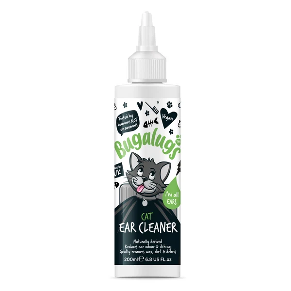 Bugalugs Soothing Ear Cleaner Solution For Cats 200ML