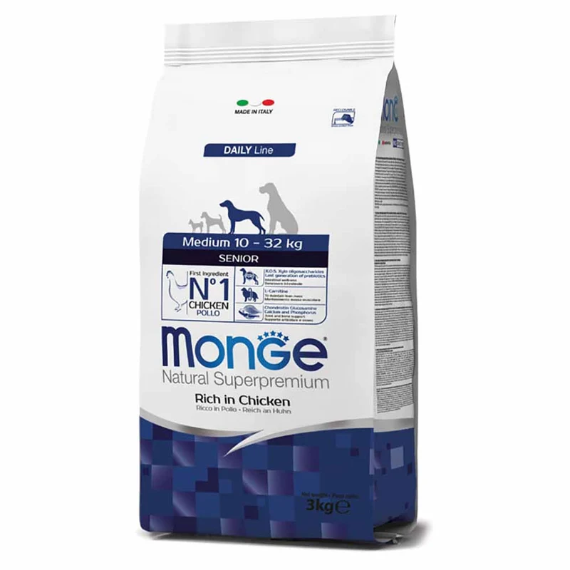 Alimento cane Monge superpremium Senior medium pollo 3kg