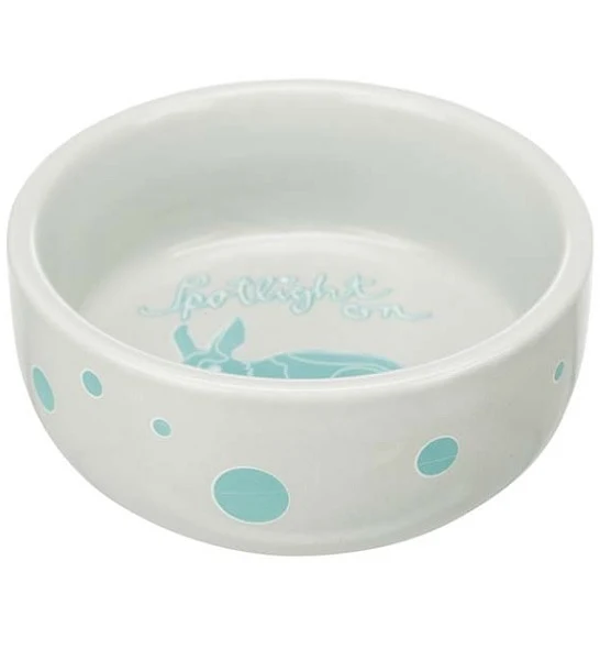 Trixie Spotlight Comic Rabbits Ceramic Bowl for Small Pets