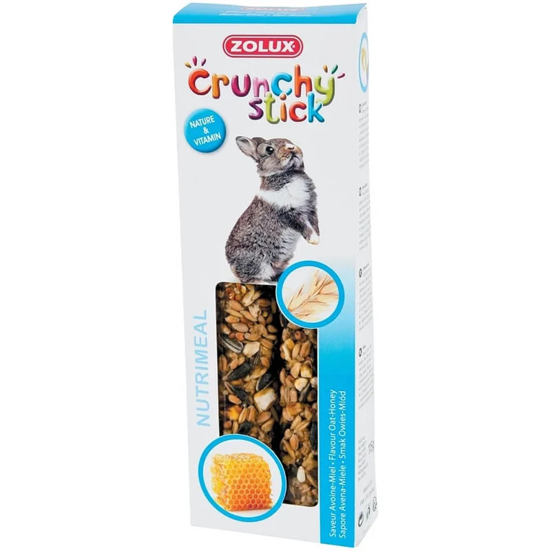 Snack per conigli Crunchy Stick avena e miele