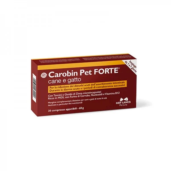 NBF Lanes Carobin Pet Forte per Cani e Gatti - 30 Compresse