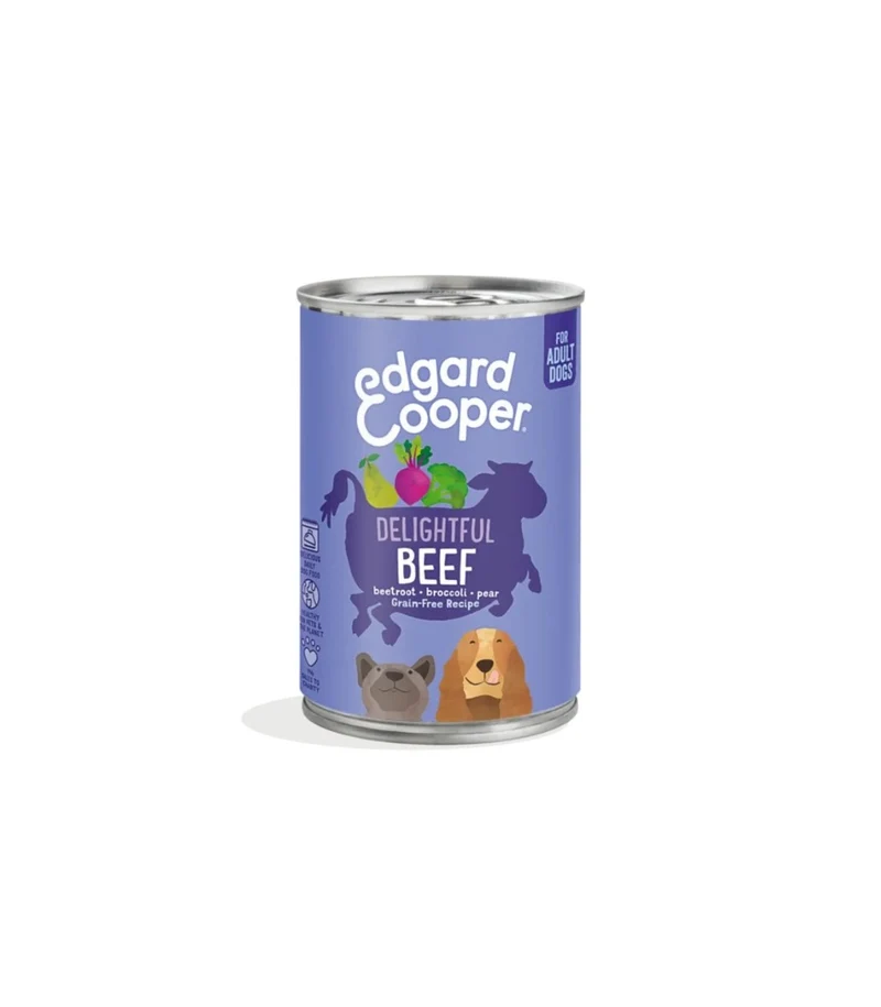 Edgard & Cooper Adult Manzo con Barbabietola e Broccoli - 400g