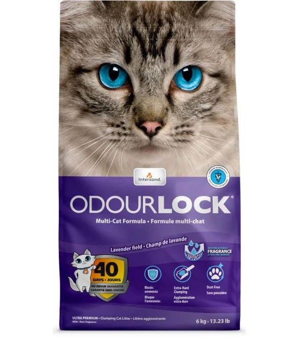 Intersand OdourLock Lettiera Gatti alla Lavanda - 12 kg