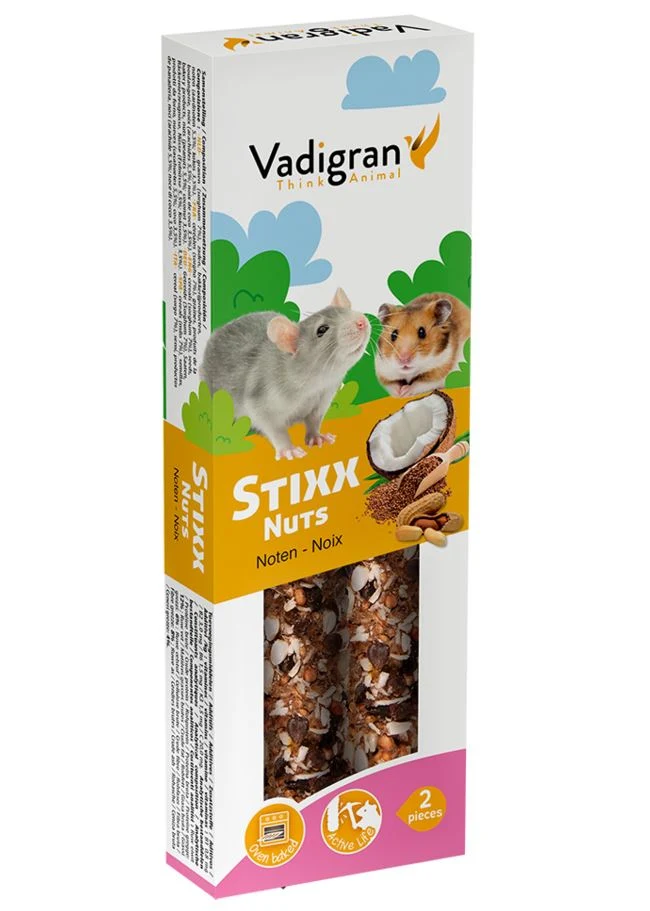 VADIGRAN CRICETO SNACK STIXX NUTS CF. (2 PZ) 115 GR