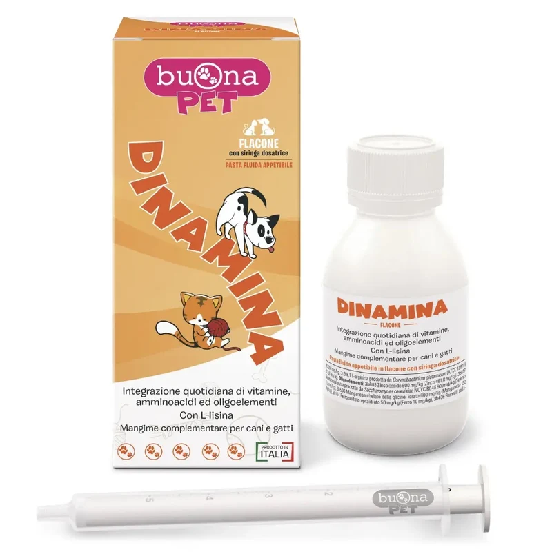 DINAMINA PASTA FLUIDA cane e gatto FLACONE 60 GR