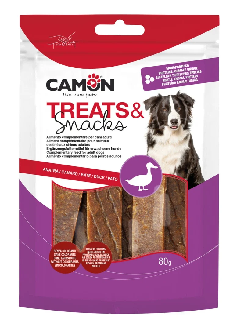 CAMON CANE SNACK STRISCE DI ANATRA 80 GR