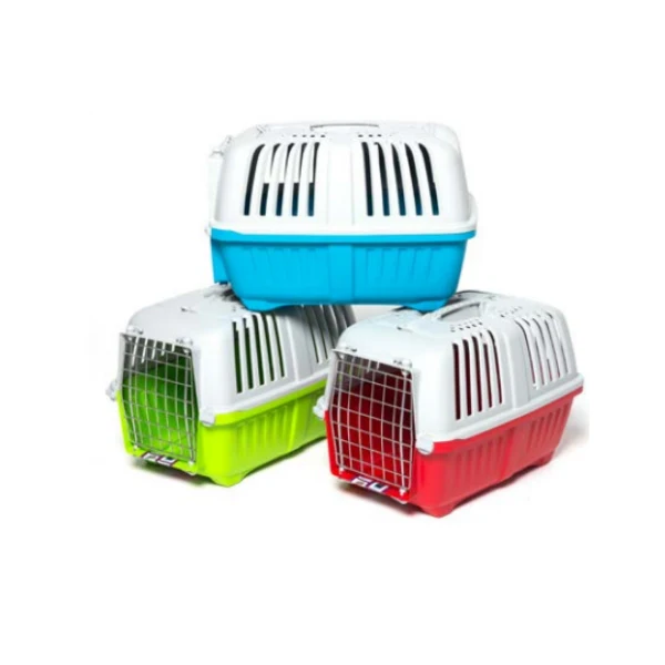 Trasportino Pratiko con Porta in Ferro per Cani XL - 59x39,5x40 cm